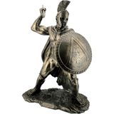 Veronese Mızrak Atan Spartan Leonidas Savaşçı Figürü 52CM