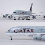 Veronese Qatar Airways Airbus A380 Yolcu Uçağı Koleksiyon Uçak 46X50CM