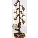 Veronese Serisi- Steampunk Isıklı Saat-43*13,5*13,5 Cm.