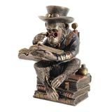 VERONESE Tasarım 7 3/4 inç Steampunk Şempanze Burç Reçine Heykel Bronz Kaplama