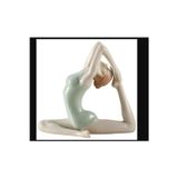 Veronese – Yoga Yapan Kadın Biblo (14×8×12 Cm) | Porselen Figür & Dekoratif Obje