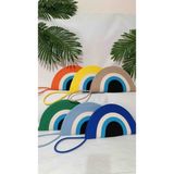 Veronica Art Nazar Boncuğu Clutch El Çantası - --Mavi