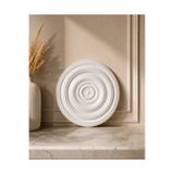 verox ESBA decor Modern Halka Model Sade Strafor Tavan Göbeği Avize Arkası Rozet 38 cm