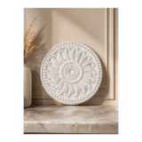 verox ESBA decor Salyangoz Model Klasik Kabartmalı Strafor Tavan Göbeği Avize Arkası Rozet 60 cm