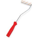 Verpol Parmak Saten Saplı Rulo 10CM - 10 cm - Açık Gri - Kırmızı