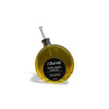 VERRA CONCEPT Cam Yağdanlık Şişesi Sirkelik Zeytinyağ Sıvıyağ Kapaklı 500 Ml Beyaz 15 x 5 x 15