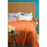 Verra Home Pamuklu Çift Kişilik Battaniye 150x200 Kiremit – Yumuşak ve Nefes Alabilen Kumaş - 150 x 200 cm
