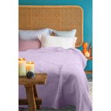 Verra Home Pamuklu Çift Kişilik Battaniye 150x200 Lila – Yumuşak ve Nefes Alabilen Kumaş - 150 x 200 cm