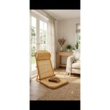 VERSA Rattan Yer Şezlongu Tatami Chair – Katlanabilir Yer Koltuğu | Salon Zemin Oturma Koltuğu