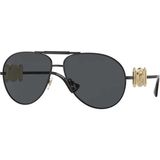 Versace 0VE2249 126187 65 Unisex Güneş Gözlüğü - Siyah