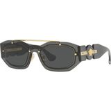 Versace 2235 1002 87 51 Unisex Güneş Gözlüğü Füme Metal Çerçeve ile Modern ve Cesur Tasarım