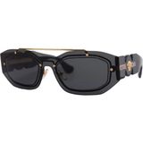 Versace 2235 1002 87 51 Unisex Güneş Gözlüğü Füme Metal Çerçeve ile Modern ve Cesur Tasarım