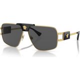 Versace 2251 100287 63 Erkek Güneş Gözlüğü - Altın