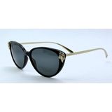 Versace 4351B GB 1787 Gold Cat Eye Taşlı Altın Kedi Gözü Kadın Güneş Gözlüğü - Siyah