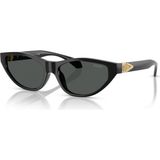 Versace 4491U GB1/87 55 Kadın Güneş Gözlüğü Siyah Çerçeve ve Gri Organik Cam ile Şık Tasarım