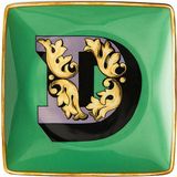 Versace Alphabet Porselen D Harfli Dekoratif Tabak 12 cm - Standart