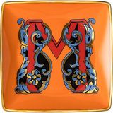 Versace Alphabet Porselen M Harfli Dekoratif Tabak 12 cm - Standart