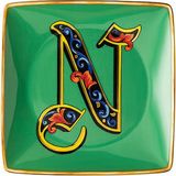 Versace Alphabet Porselen N Harfli Dekoratif Tabak 12 cm - Standart