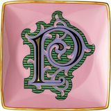 Versace Alphabet Porselen P Harfli Dekoratif Tabak 12 cm - Standart