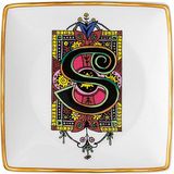 Versace Alphabet Porselen S Harfli Dekoratif Tabak 12 cm - Standart