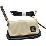 Versace Clutch Crossbody Bileklik Çantası Ikonik Greca Key & Medusa Altın Siyah Nıp - Altın - Siyah