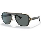 Versace Erkek Güneş Gözlüğü VE2199 100281/56 UV Filtreli Gri Cam ve Hafif Tasarım
