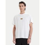 Versace Erkek Metalik Logo Desenli Normal Kalıp Yuvarlak Yakalı Pamuklu Kısa Kollu Beyaz T-Shirt 80GAHT05 CJ00T-G03 - 2XL