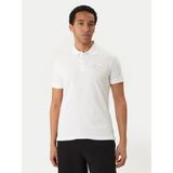 Versace Erkek Normal Kalıp Logo Desenli Pamuklu Kısa Kollu Beyaz Polo Yaka T-Shirt 80GAGT19 CJ01T-G03 - XL