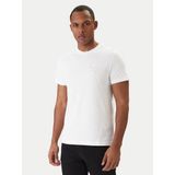 Versace Erkek Normal Kalıp Yuvarlak Yakalı Logo Desenli Kısa Kollu Beyaz T-Shirt 80GAHT03 CJ00T-G03 - 3XL