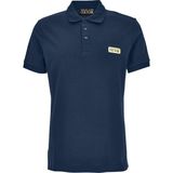 Versace Erkek Pamuklu Polo Yaka Kısa Kollu Günlük Kullanım Mavi Polo Yaka T-Shirt 78GAGT08CJ01T-283
