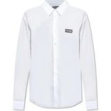 Versace Erkek Pamuklu Regular Fit Uzun Kollu Beyaz Gömlek 78GALYR1CN002-003 - 50