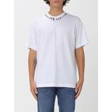 Versace Erkek Regular Fit Yakası Logo Detaylı Pamuklu Kısa Kollu Beyaz T-Shirt 79GAHP03CJ01P-003 - 2XL
