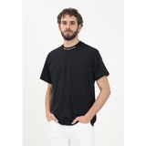Versace Erkek Yuvarlak Yaka Kısa Kollu Yakası Logo Detaylı Siyah T-Shirt 78GAHE03CJ00E-899 - M
