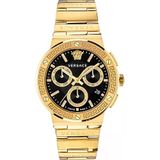 Versace Greca Logo Chrono Vrscvez900421 Çelik Kordon Siyah Erkek Kol Saati
