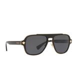 Versace Güneş Gözlüğü VE2199, 56, Versace-VE2199-100281-56-Polarize, Gri, erkek