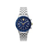 Versace Hellenyium Chrono Vrscve2u01024 Metalik Çelik Erkek Kol Saati - Gri