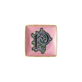 Versace Holiday Alphabet 12 cm Kare Tabak P HARFI 11940-403696-15253 - Standart - Beyaz