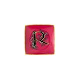 Versace Holiday Alphabet 12 cm Kare Tabak R Harfi 11940-403698-15253 - Standart - Beyaz