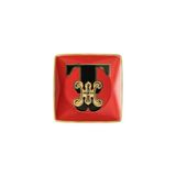 Versace Holiday Alphabet 12 cm Kare Tabak T Harfi 11940-403700-15253 - Standart - Beyaz