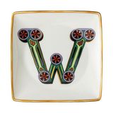 Versace Holiday Alphabet 12 cm Kare Tabak W Harfi 11940-403703-15253 - Standart - Beyaz