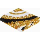 Versace Home Medusa Logolu Siyah %100 Pamuk, Italyan Tasarımı Banyo Havlusu - 192 x 141 cm