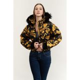 VERSACE JEANS COUTURE 50D Printed Porcelain Baroque Kadın Şişme Mont, 79HAUD03CQSD3