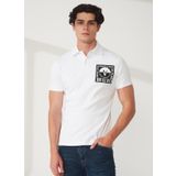 Versace Jeans Couture Beyaz Erkek Polo T-Shirt 74GAGT15CJ02O003
