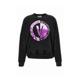VERSACE JEANS COUTURE Bisiklet Yaka Baskılı Sweatshırt, L, 5003068670, Siyah, kadın