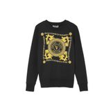 VERSACE JEANS COUTURE Bisiklet Yaka Baskılı Sweatshirt, XS, 5003068680, Siyah, kadın