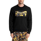 VERSACE JEANS COUTURE Bisiklet Yaka Siyah Sweatshırt, L, 75GAIE01 CF02E 899, SİYAH, erkek