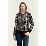 VERSACE JEANS COUTURE Bisiklet Yaka Sweatshirt, M, 77HAI309JS403, Siyah, kadın