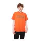 VERSACE JEANS COUTURE Bisiklet Yaka T-Shirt, M, 5003115420, Turuncu, Erkek