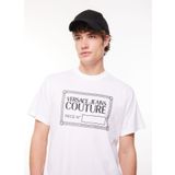 VERSACE JEANS COUTURE Bisiklet Yaka T-Shirt, S, 5003115436, Beyaz, Erkek