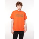 Versace Jeans Couture Bisiklet Yaka Turuncu Erkek T-Shirt 75GAHT03CJ00T524 - M